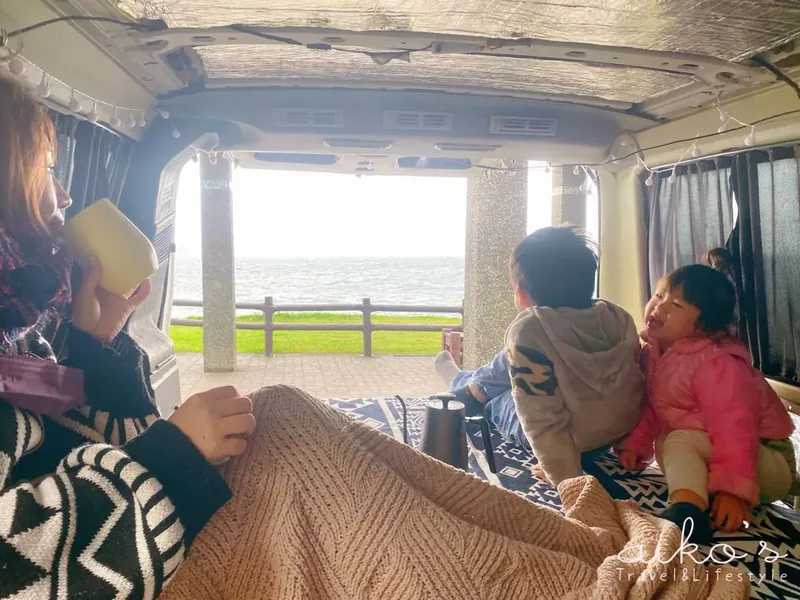 基隆｜外木山海岸的現場景觀與露營車住宿環境