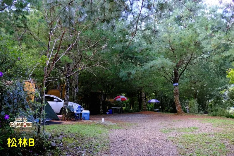 苗栗南庄｜蘿菈松靜露營區的現場景觀與露營車住宿環境