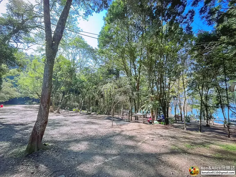 南投日月潭｜帖泊喀露營區的現場景觀與露營車住宿環境